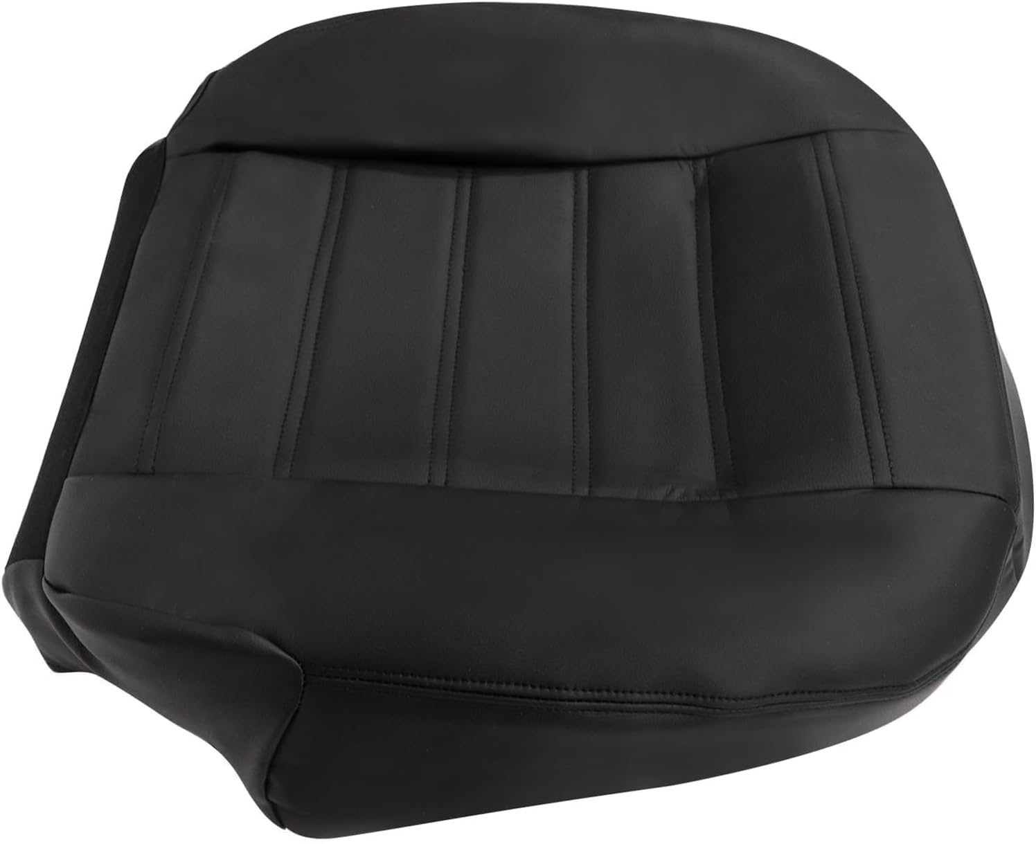 NLQR Driver and Passenger Bottom Replacement Seat Covers Microfiber Leather Black Compatible with Hummer H2 2003 2004 2005 2006 2007