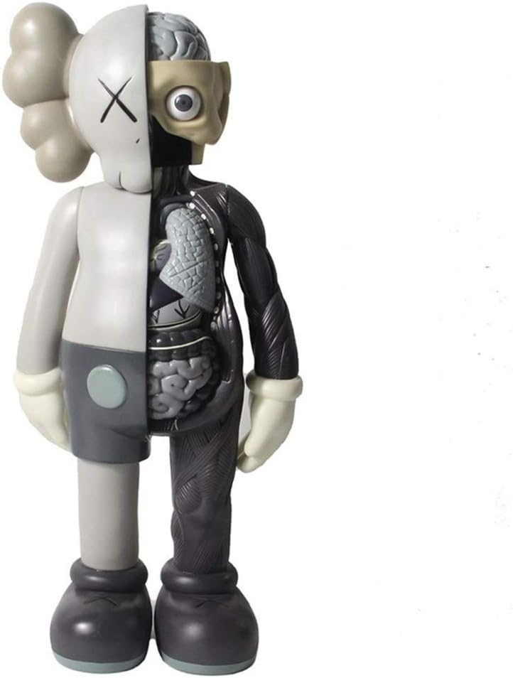 Original KAWS Art Toys Dissected Action Figure Collectible Model Toy Birthday Gift （40CM/16inch） (Color : Gray, Size : High40cm)