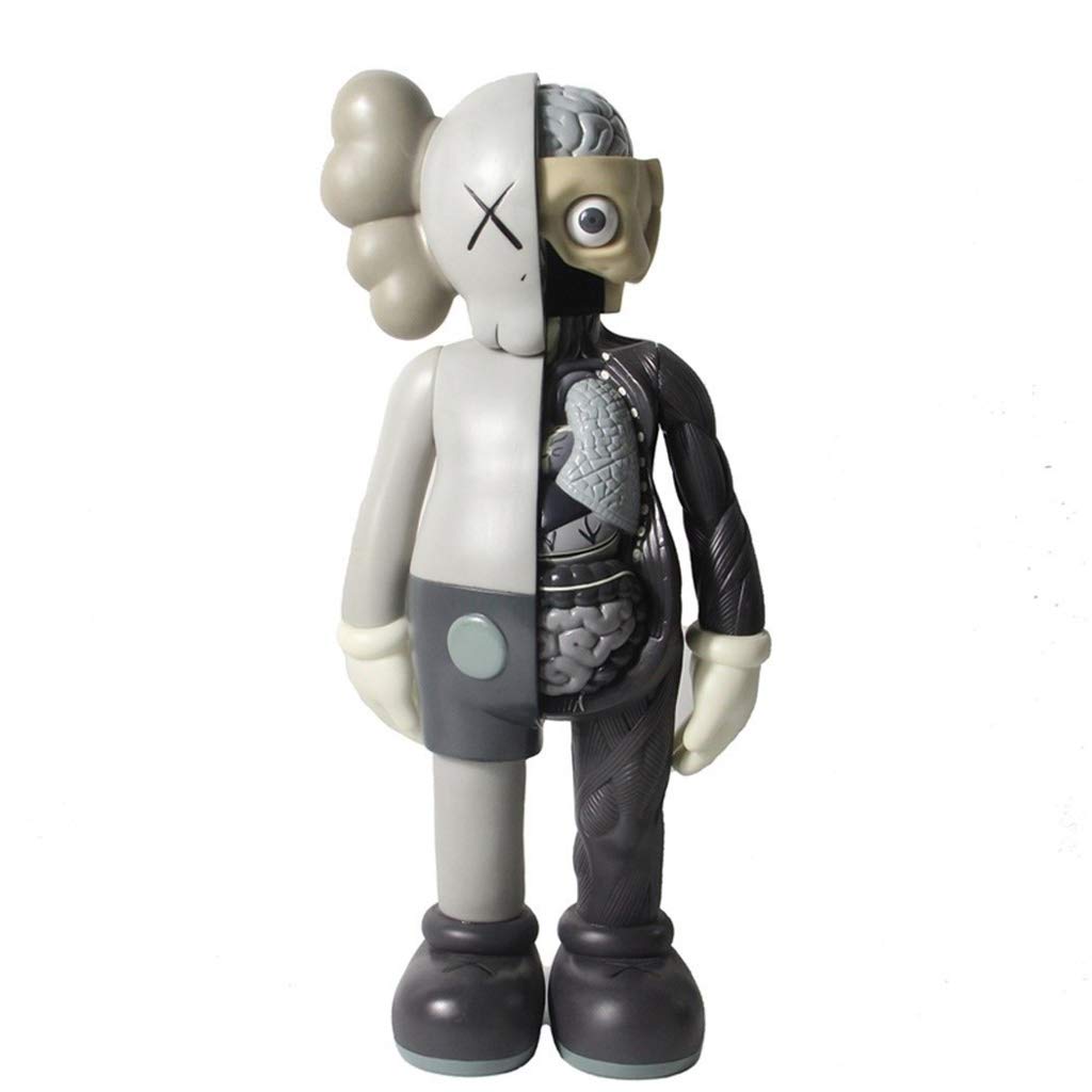 Original KAWS Art Toys Dissected Action Figure Collectible Model Toy Birthday Gift （40CM/16inch） (Color : Gray, Size : High40cm)