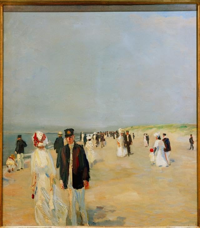 Affiche Plage sur Norderney Weisgerber pour une Déco de Chambre Esprit Bord de Mer Vintage