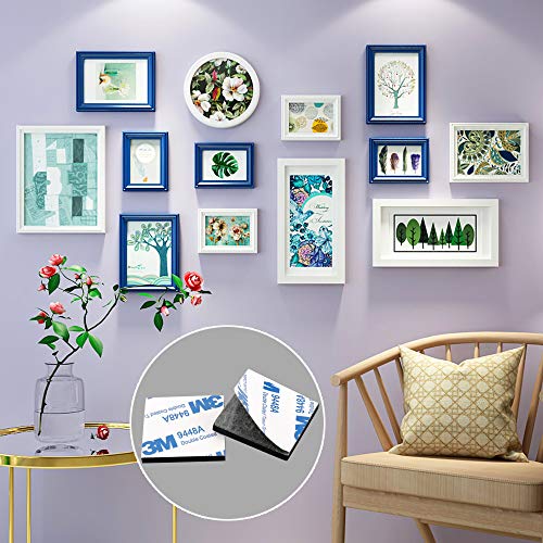 120 Pack Square Double Sided Foam Tape Strong Pad Mounting Adhesive Tape (Black) #TOP6