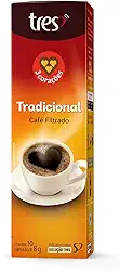 3 Corações Cápsula Café Filtrado TRES - 10 unidades