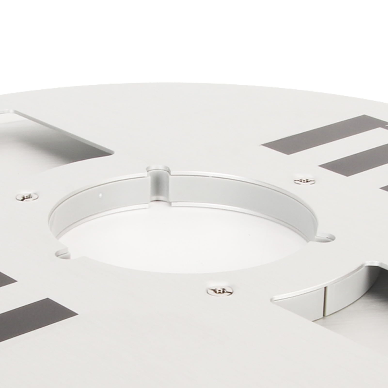 Aufwickelspule, 1/4 10 Zoll Leere Bandspule, Universelles Offenes Bandspulen-Tonband-Leerspulen-Öffnungsmaschinenteil aus Aluminiumlegierung für Reel-to-Reel-Kassettenspieler
