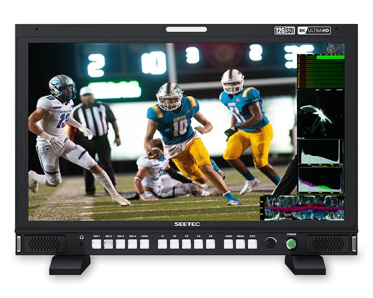 Image of SEETEC S24 23.8inch 4K /8K Broadcast Monitor High Brightness 1000nit 4x12G-SDI HDMI UltraHD 3840x2160 3D LUT Single, PBP, Full-Waves, PIP, Quad and 8K Modes