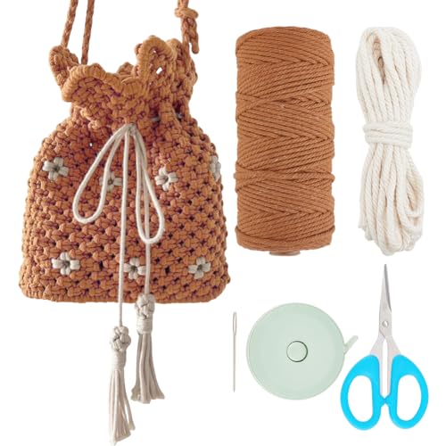 BEUNITONE Macrame Bag DIY Kit for Beginners