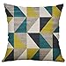 GOKOMO Copricuscino Quadrata colorato, Federa per Cuscino Forma Geometrica Irregolare Federa per Cuscino 60x60 cm(D,60x60cm)