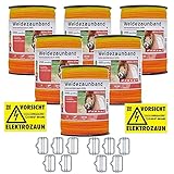 ✔ GUTE SICHTBARKEIT: Es ist bereits von Weitem durch seine Warnfarbe gut sichtbar und stellt eine optische Barriere für die Tiere dar.