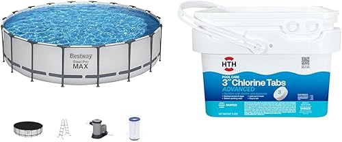 Miniatura 39 de Piscina Bestway Steel Pro sobre suelo, Azul