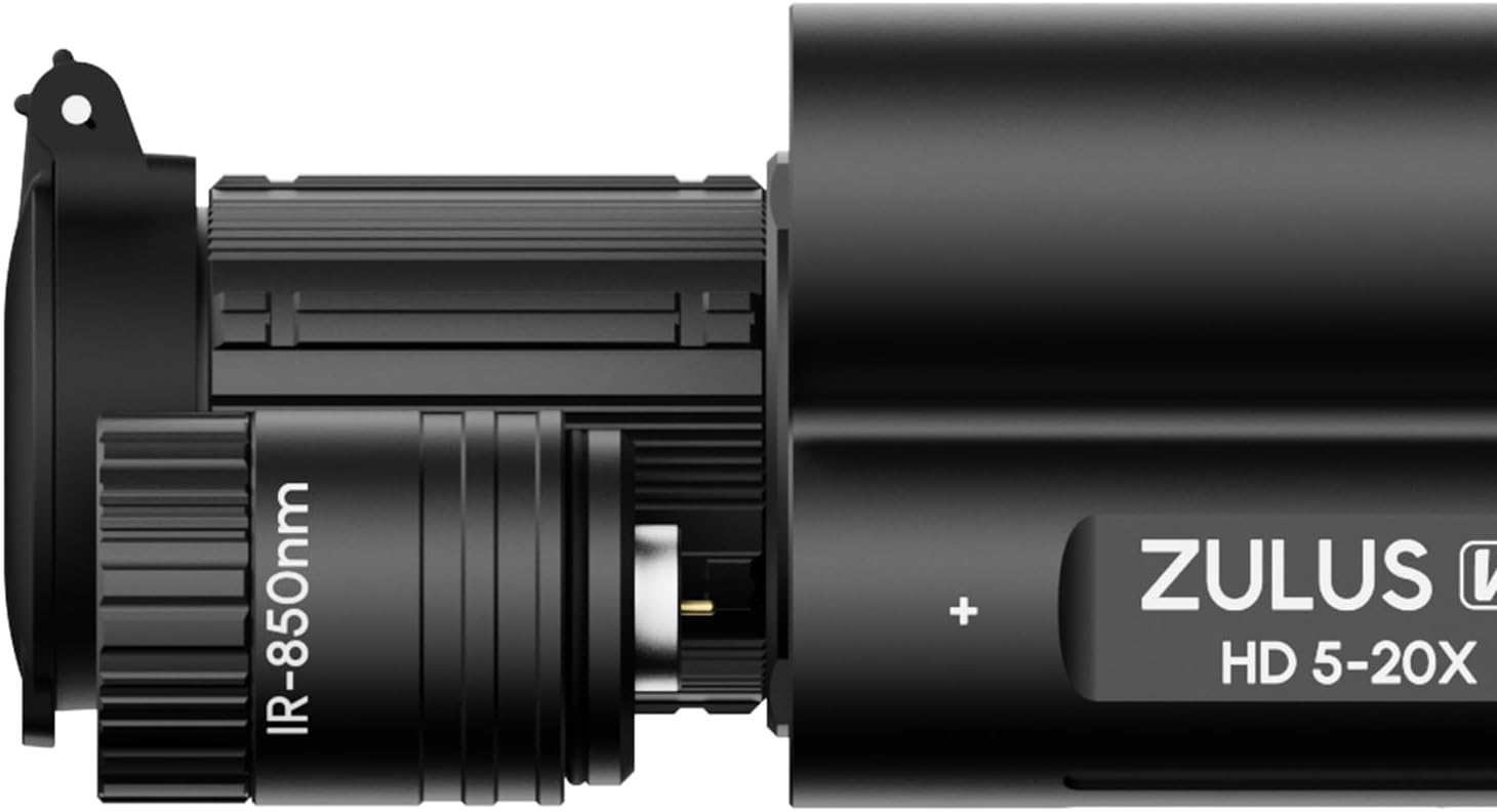 DNT Optics Zulus HD V2 Digital Day/Night Vision Scope with Infrared and Laser Rangefinder & Ballistic Calculator
