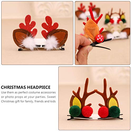 Grampo de cabelo de cervo de Natal Amosfun chifres de rena chifres de chifre de gramado chifre de ca