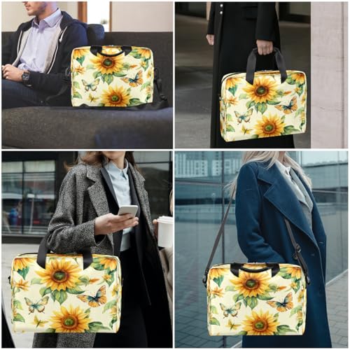 Bolsa vintage para laptop 16 pulg, maletín delgado miniatura 2
