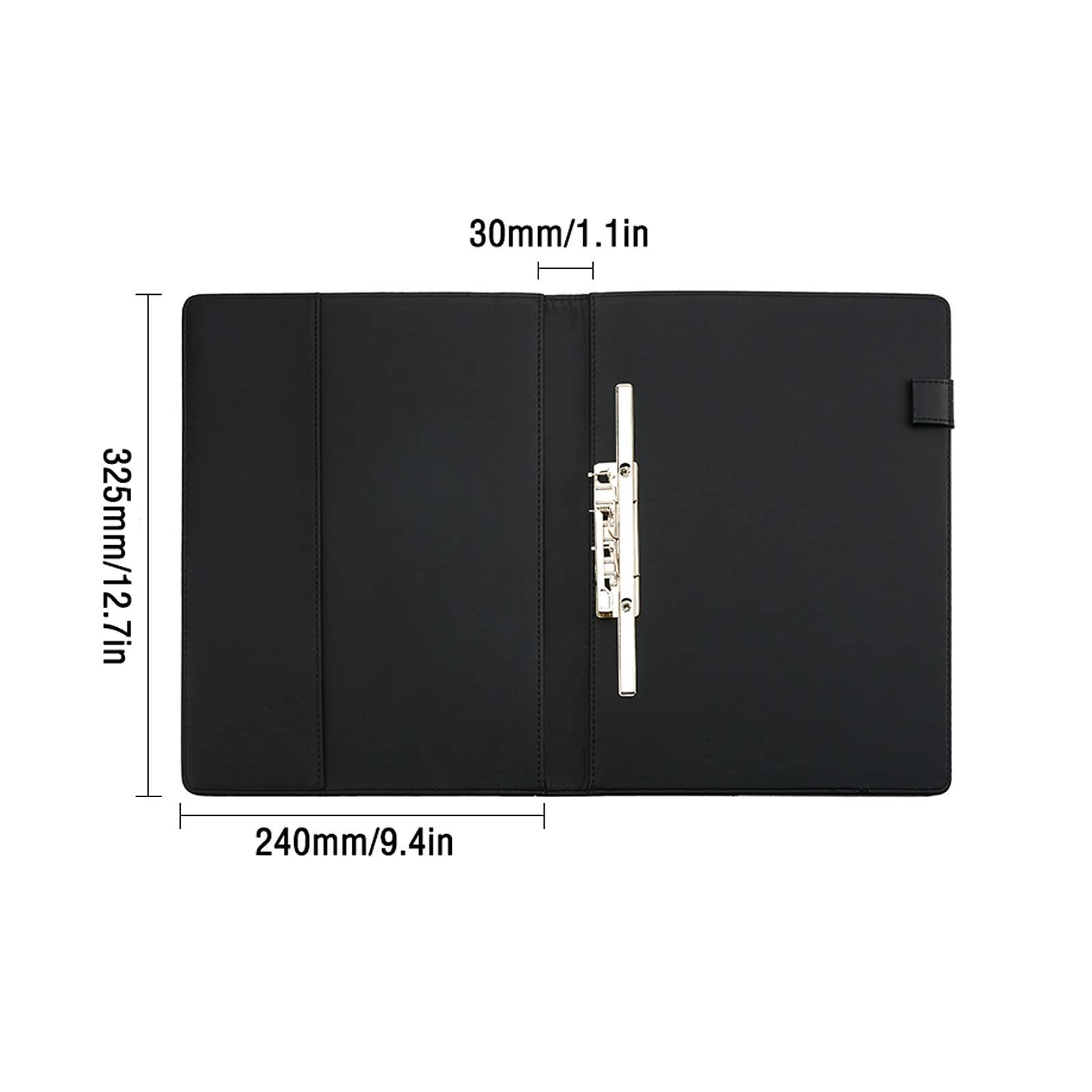 Carpeta Carpeta de Cuero Multicolor Funda Plegable Portapapeles Datos Clasificación de la clasificación Contrato de Carpeta Carpeta de Firma A4 Informe de Datos Carpeta-2 Paquetes Carpeta expandible