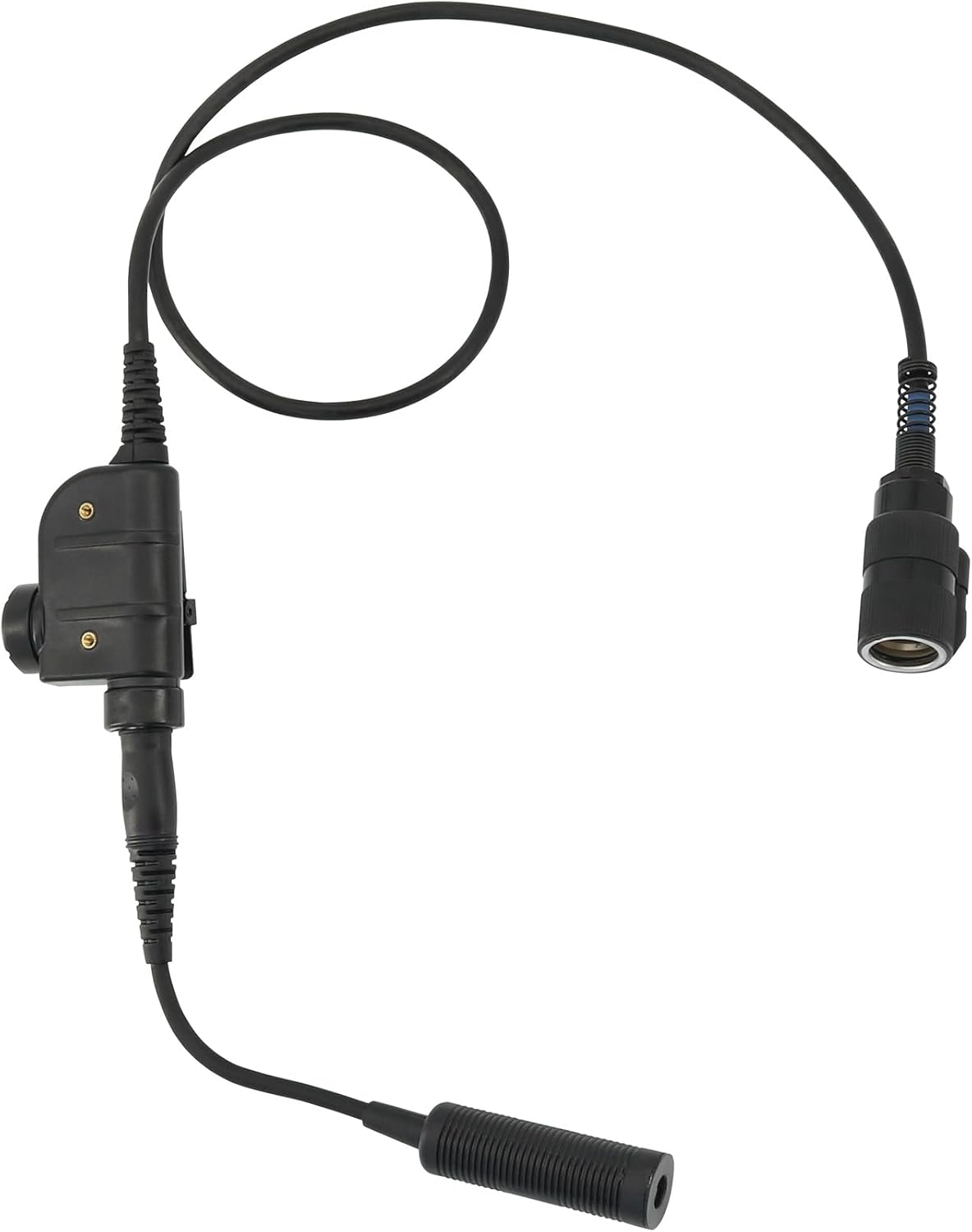 U94 PTT 6pin Connector Comes with Military Adapter Plug MBITR/PRC 152/163 etc.