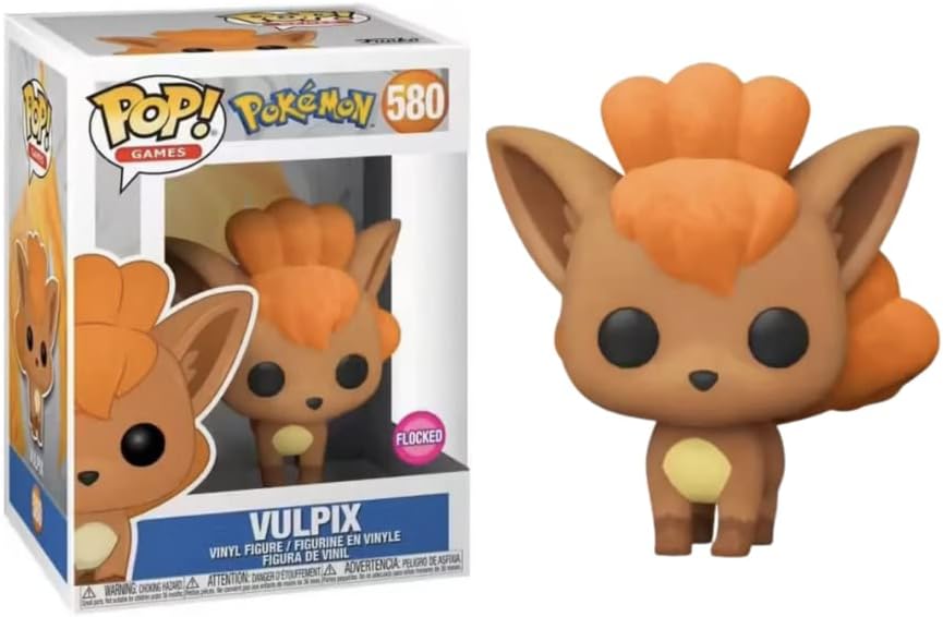 Funko Pop! 63698 Pokemon Vulpix - Flocked #580, Mehrfarbig