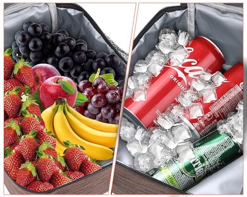 ZM-YOUTOO Lunch Box for Men - Reusable Lunch Bag Men Adult Women- Insulated Small LunchBox (Azure) #3