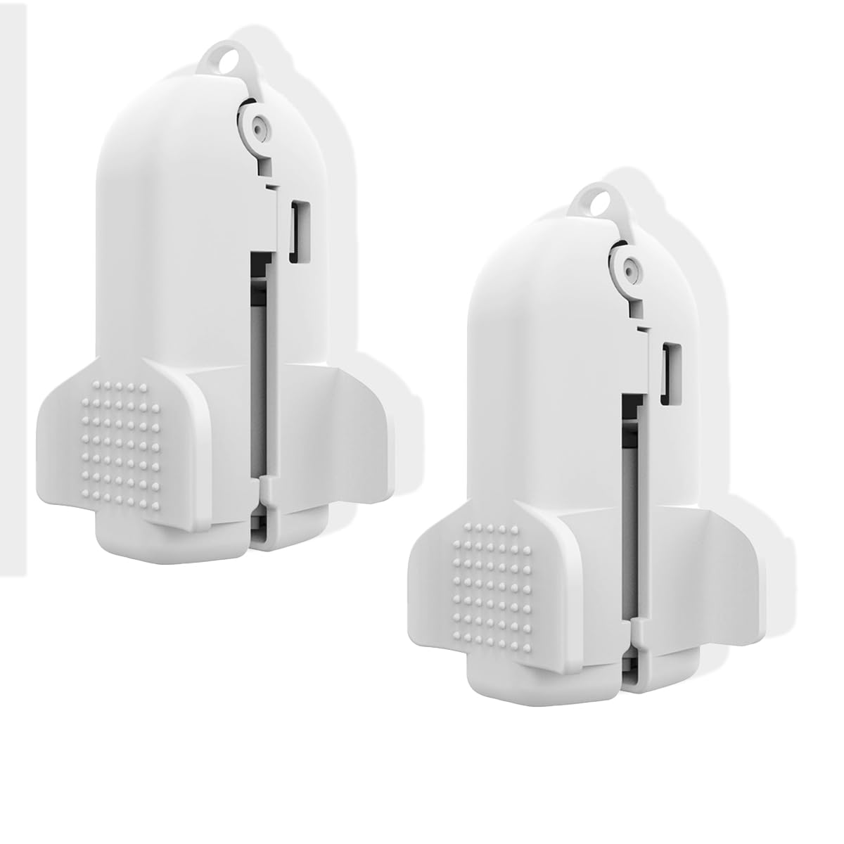 KASTWAVE 2 Pcs Rolling Slide Clip for Vacuum Storage Bags, Airtight Vacuum Seal Clips Plastic Clamps, Slide Seal Accessories for Space Saver Bags, Plastic Heavy Seal Grip, Air Tight Seal