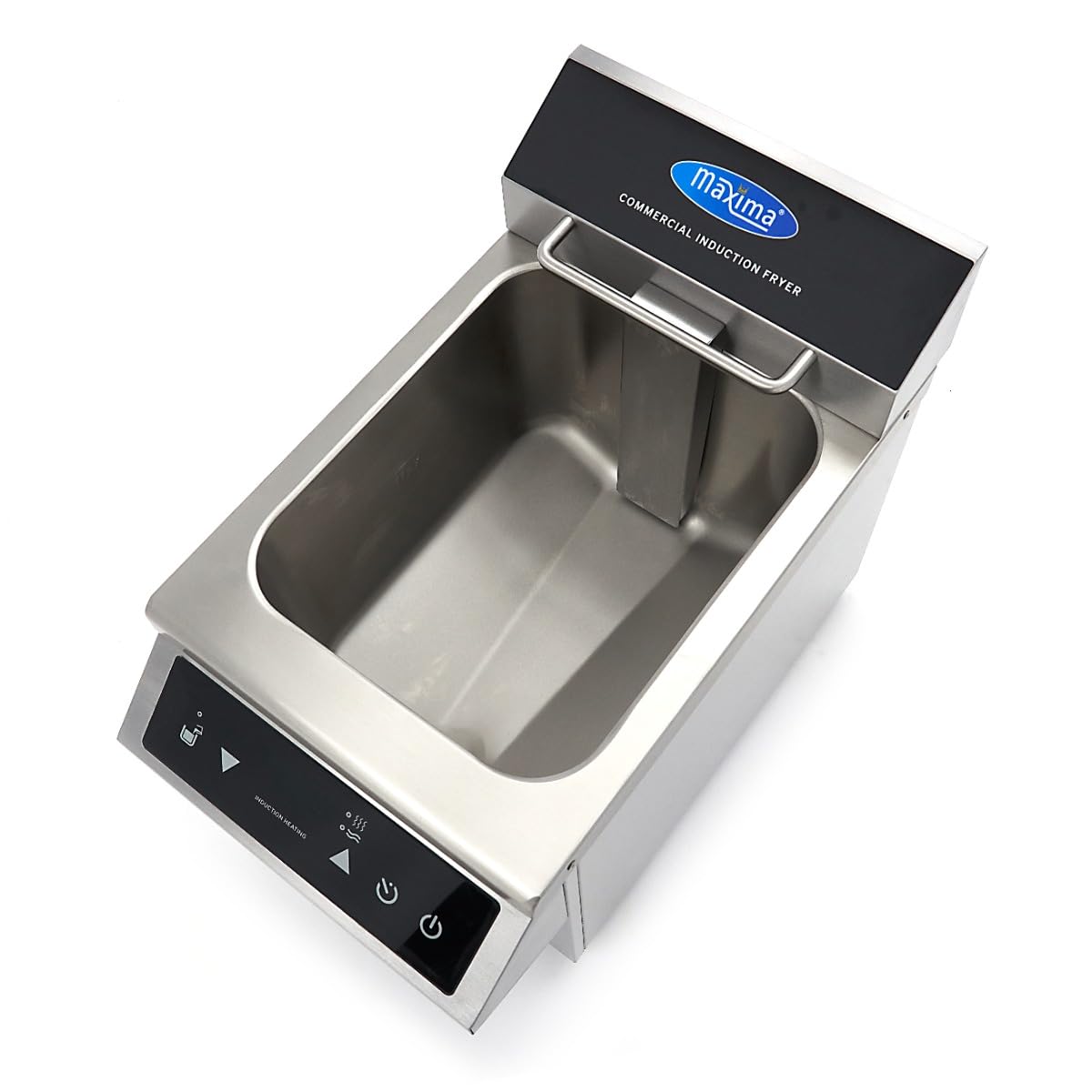 Maxima Friggitrice - 8L - 1 Cestello - Induzione - con Rubinetto di Scarico