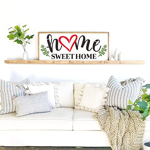 Welcome Stencils for Crafts Reusable Welcome Stencil for Wood Sign 12\" Stencils for Painting on Wood Drawing Templates for Wall DIY Home Decor Porch Sign - Thumbnail 5