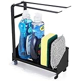 [Was Sie bekommen]: 1 x Sink Caddy Organizer, 1 x Ablaufschale. 1 x Klebehaken. 1 x Benutzerhandbuch. Anti-Rutsch-Gummiboden, schützen Sie Ihren Desktop vor Kratzern, abnehmbare Ablaufschale Schützt Ihre Arbeitsplatte vor Wasserflecken. Einfach herauszuziehen und zu reinigen. Und die Schwämme und Wäscher trocknen schnell an der Luft und sammeln nicht so viele Bakterien.