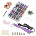 Hotfix Applicator,DIY Hot Fix Rhinestone Applicator Tool Kit with 7 Different Sizes Tips,Tweezer,Wax Pencil,Support Stand,Brush and 1 Box Hot-Fix Rhinestone Crystal Embellishments