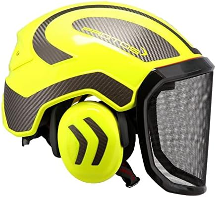 Protos GmbH Integral Arborist Helmet - Hi-Viz Yellow & Carbon