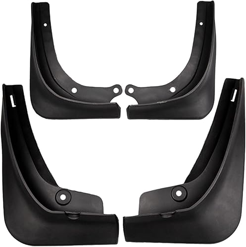 Miniatura 7 de Juego de 4 unidades compatibles con Tesla Model 3 Splash Guards ABS con patrón de fibra de carbono, aletas de barro, guardabarros modelo Y 2023 2022