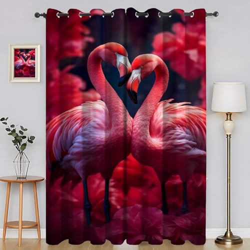 Rideau occultant thermique isolant phonique cigogne rouge - 2