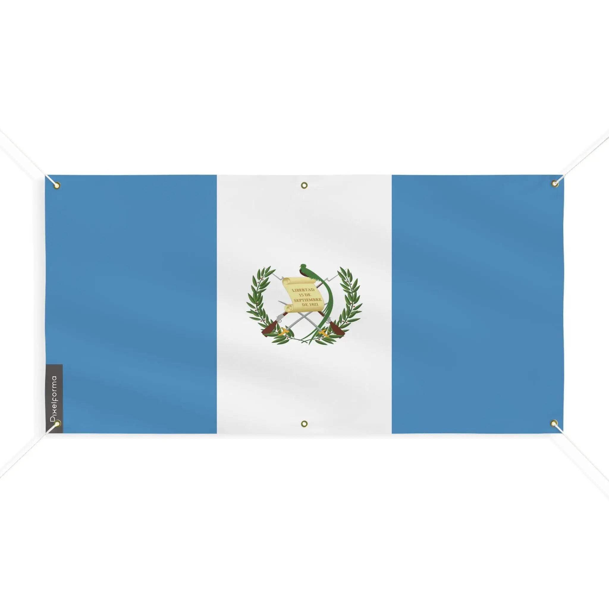 Drapeau du Guatemala résistant 100x200cm avec finitions renforcées - 4