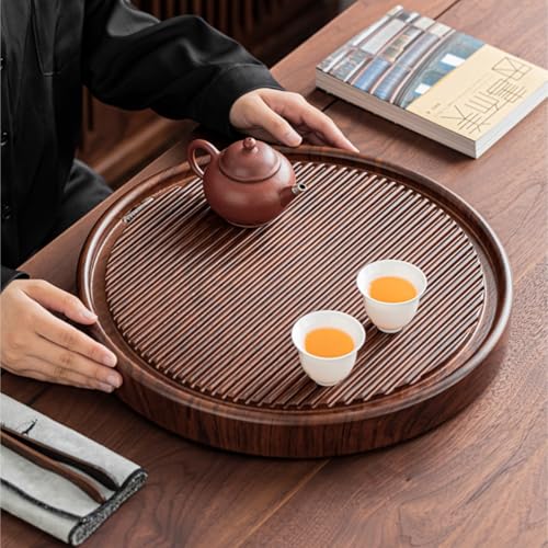 Plateau à thé en bambou TUSUOD pour une décoration de table - 4