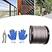 Braided Stainless Steel Cable 1/8inch Deck Railing Cable Kit 1500ft Length Cable Railing Hardware System for Garden Industry Ship