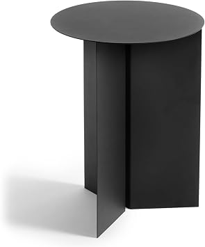 Slit Tafel Round High Black