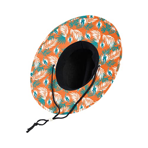 Image of FOCO Men's NCAA College Team Logo Floral Straw Sun Hat