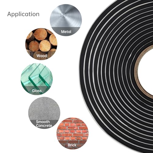 Image of 26Ft Butyl Tape, CLAHJQX 1 /4'' x 26Ft Butyl Sealant Tape Waterproof for Installing Car Doors /Windows /Car Audio, RV Butyl Rubber Sealant