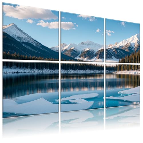 HIRESC Decorative Acoustic Panels 6 Pack, 72"x48" Large Sound Absorbing