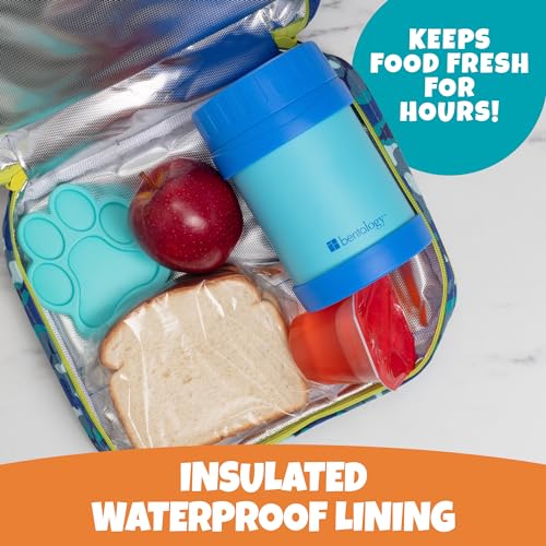 Bentology Insulated Lunch Bag for Kids & Adults- Reusable Thermal Sleeve w Clip on Handle- Easy to Clean Water-Resistant Lunchbox Tote- Mini Cooler Bag for Work School, Picnic, Daycare- Back to School