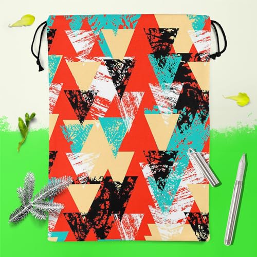 Image of ArtzFolio Triangled D2 | Reusable Sack Bag | Bag for Gym, Storage, Vegetable & Travel