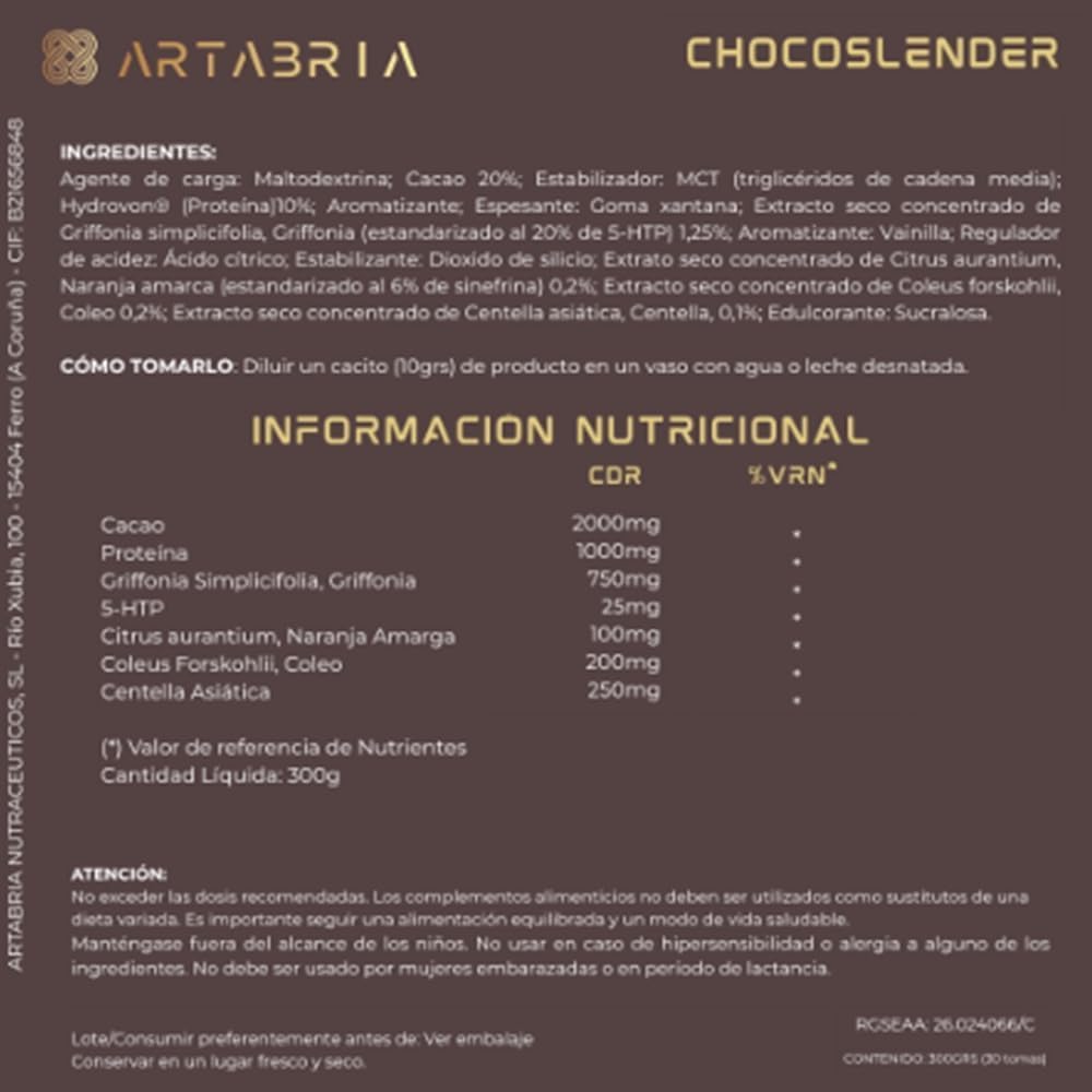 Pack Adelgazante Artabria, Caña Zero Endulzante Natural + Café 5.0 + ChocoSlender + Bebida Inteligente | Incluye Regalo de Cortesía | Kit Control de Peso