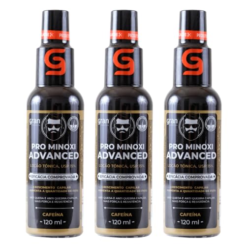 Kit 3 Tônico Pro Minoxi Anti-Queda e Crescimento Capilar