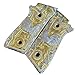 Grips for Taurus PT92 Gun Rooster Model with 24K Gold Plated with Silver Plated Includes Screws