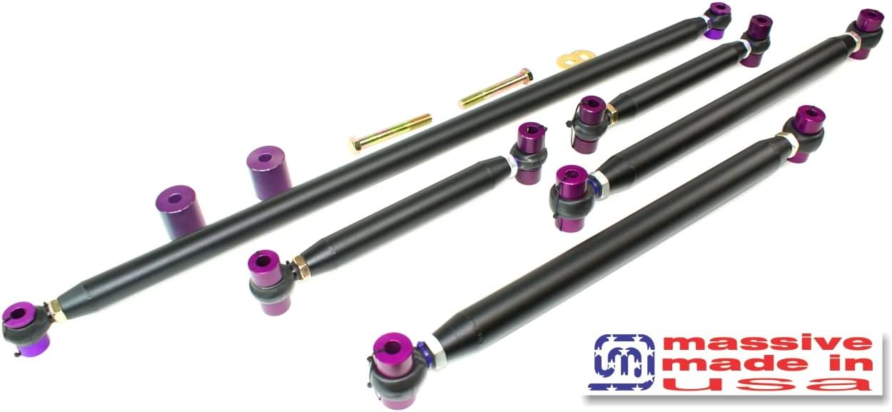 Massive Made in USA Control Arm Kit NEW 21+ compatible with Bronco Full Size Upper Lower Panhard Track Bar Adjustable