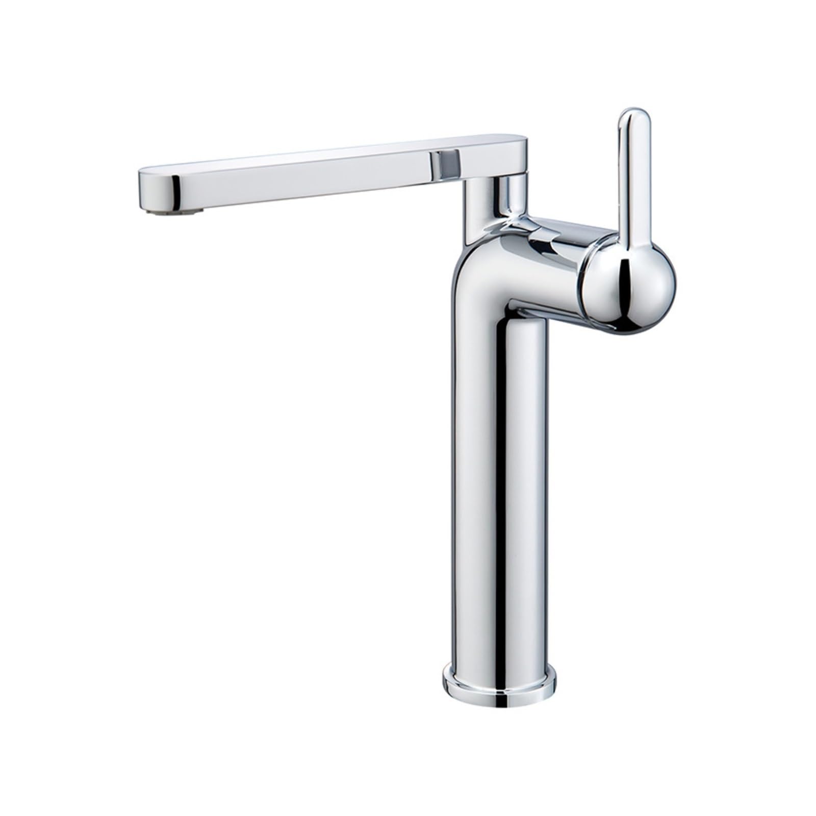 Colorful Brass Bathroom Faucet, Rotatable Vessel Sink Mixer Tap, Hot Cold Lavatory Lever DN15,Safe and Reliable(Silver)