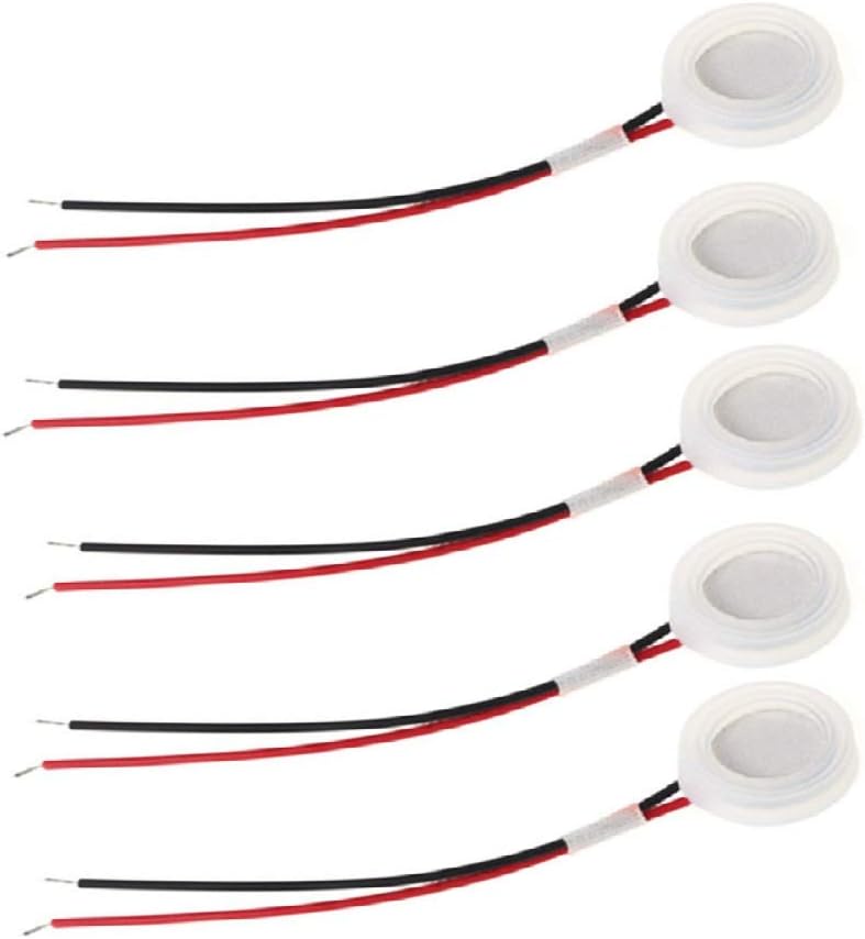 Chironal 5PCS 16mm Ultrasonic Mist Maker Fogger Ceramics Discs with Wire & Sealing R : Everything Else