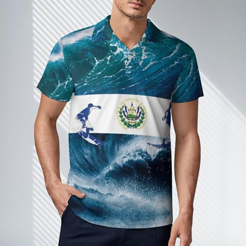 PEIXEN Polo-Shirt for Men Argentina Flag T-Shirt Summer Casual Short Sleeve Sports Shirts2