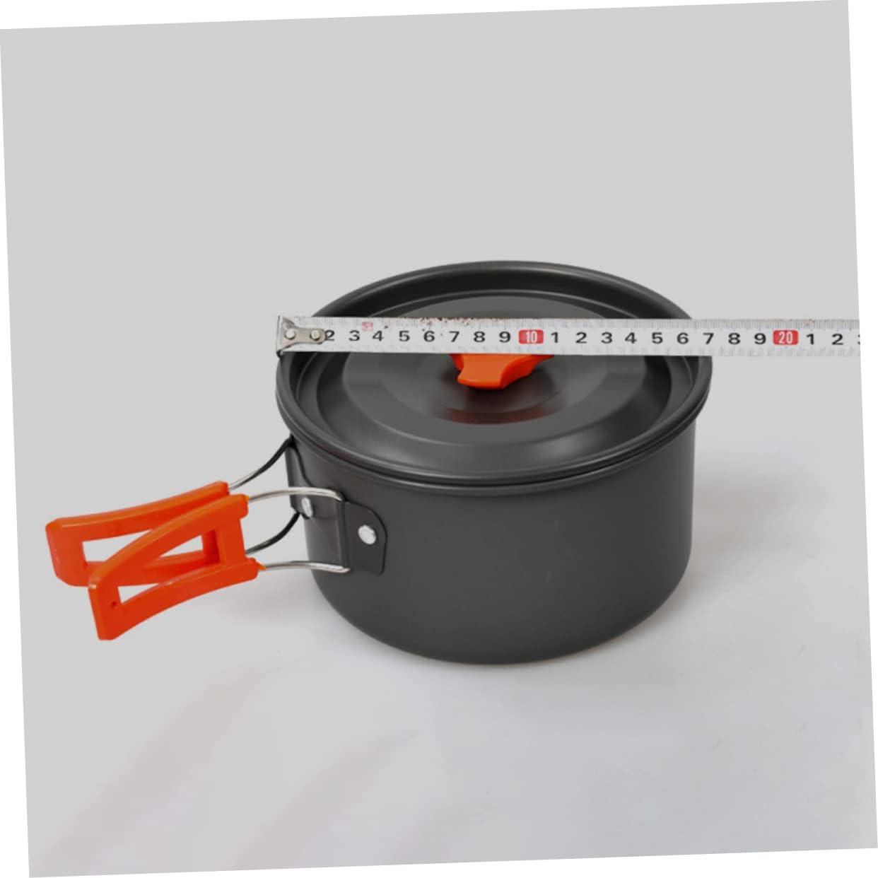 1Set Person Portable Outdoor Camping Cookware Picnic Cooking Kit with Durable Pots and Kettle Lightweight and Compact for Hiking and Backpacking Activities