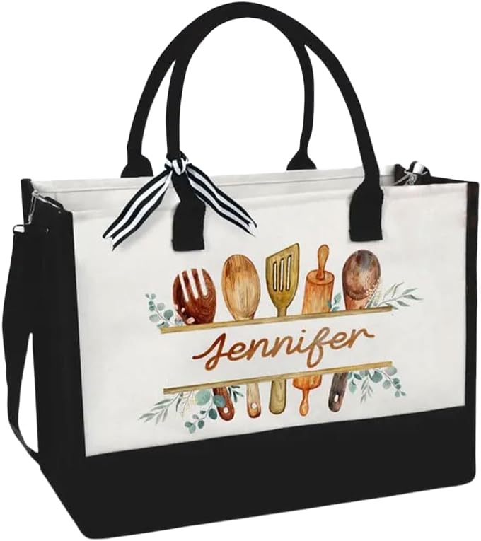 Personalized Chef Tote Bag, Baker Tote Bag, Baker Gift, Baking Lover Gift, Baking Gifts, Chef Gift, Gifts For Chef, Gift for Baker