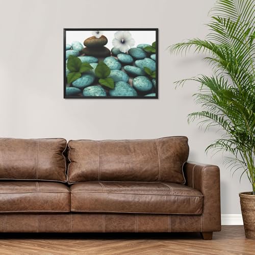 Peintures fleurs zen encadrées pour illuminer un salon triste