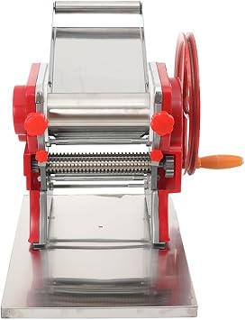 Dough Roller Sheeter Manual Dough Roller Sheeter Commercial Hand Noodle Machine Pasta Maker Machine Pasta Maker,Perfect for Spaghetti, Fettuccini, Lasagna, or Dumpling Skins