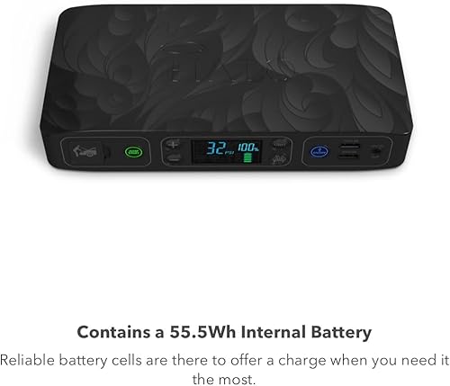 Miniatura 5 de HALO Bolt Air +, arrancador portátil para vehículo con compresor de aire, banco de energía con pantalla digital que carga múltiples dispositivos,