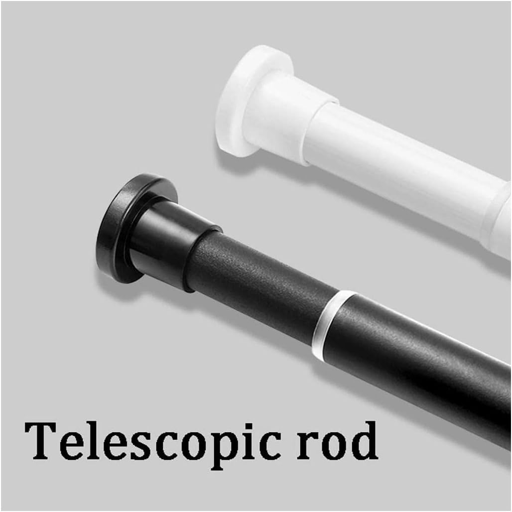 Best Shower Curtain Clear Shower Curtain Waterproof EVA Fabric Shower Curtain Liner with Telescopic Rod and Resin Hooks Tub Curtain Bath Curtain Bath Decor (A1 200x220cm)