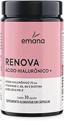 Emana Renova + Ácido Hialurônico com Vitamina C - 30 Cápsulas